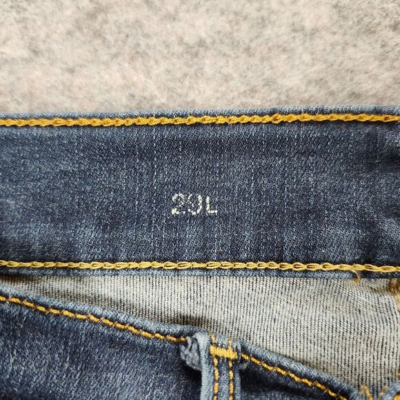 Gap 1969 Jeans Womens 29 Long Blue Resolution True Skinny Stretch Casual Preppy - Picture 4 of 14